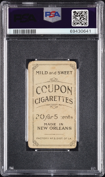 1914 T213 Coupon Cigarettes (Type 2) John Hummel Brooklyn PSA 1