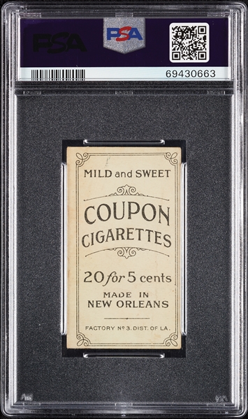 1914 T213 Coupon Cigarettes (Type 2) Otto Knabe PSA 1.5 (MC)