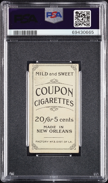 1914 T213 Coupon Cigarettes (Type 2) Otto Knabe PSA 2.5
