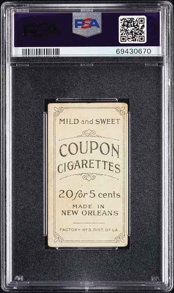 1914 T213 Coupon Cigarettes (Type 2) Nap Lajoie Cleveland PSA 1.5