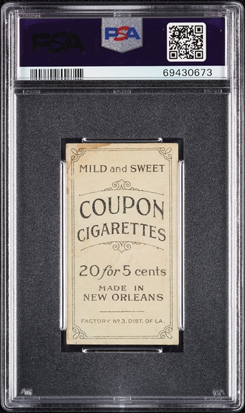 1914 T213 Coupon Cigarettes (Type 2) Tommy Leach Chicago PSA 1
