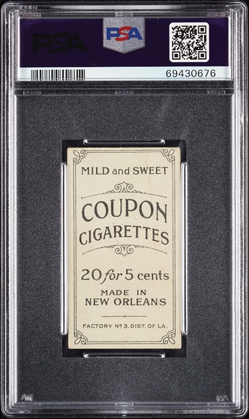 1914 T213 Coupon Cigarettes (Type 2) Tommy Leach Cincinnati PSA 1.5