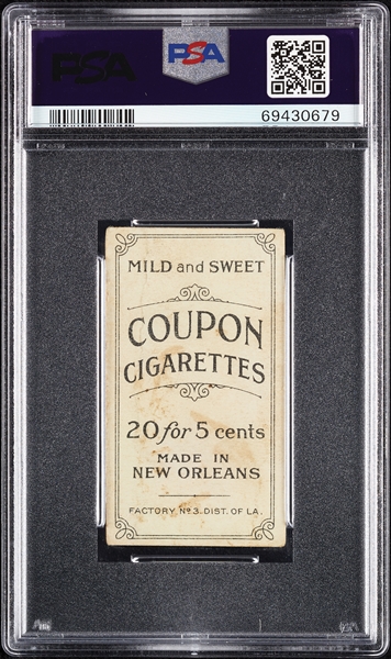 1914 T213 Coupon Cigarettes (Type 2) Ed Lennox PSA 1