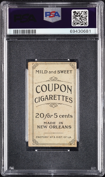 1914 T213 Coupon Cigarettes (Type 2) Sherry Magee Boston PSA 1