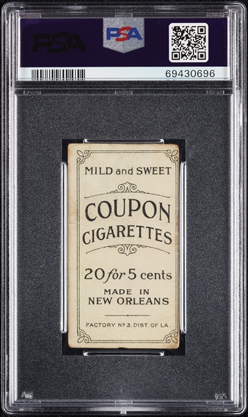 1914 T213 Coupon Cigarettes (Type 2) John McGraw Glove At Side PSA 1