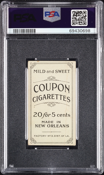 1914 T213 Coupon Cigarettes (Type 2) Larry McLean PSA 1