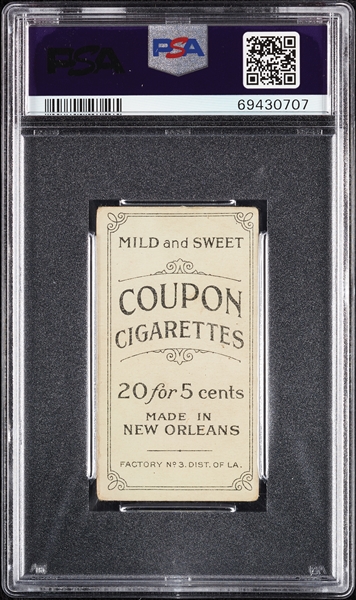 1914 T213 Coupon Cigarettes (Type 2) Fred Merkle PSA 2.5