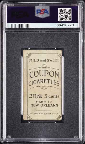 1914 T213 Coupon Cigarettes (Type 2) Dots Miller PSA 2