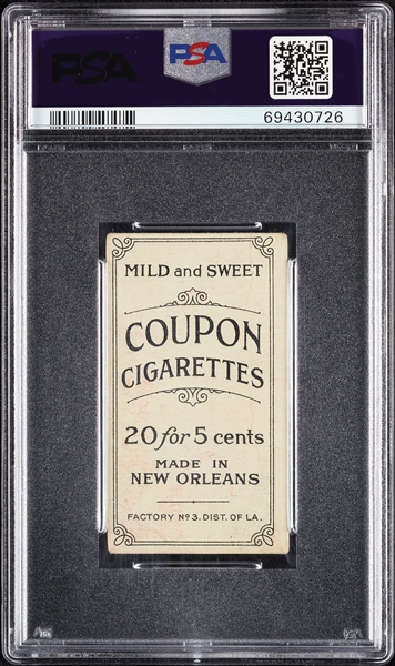 1914 T213 Coupon Cigarettes (Type 2) Mike Mowrey Pittsburgh Fed. PSA 1