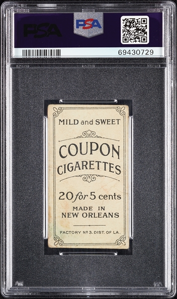 1914 T213 Coupon Cigarettes (Type 2) Danny Murphy PSA 1