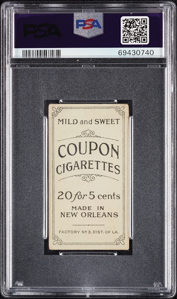 1914 T213 Coupon Cigarettes (Type 2) Rebel Oakes PSA 2