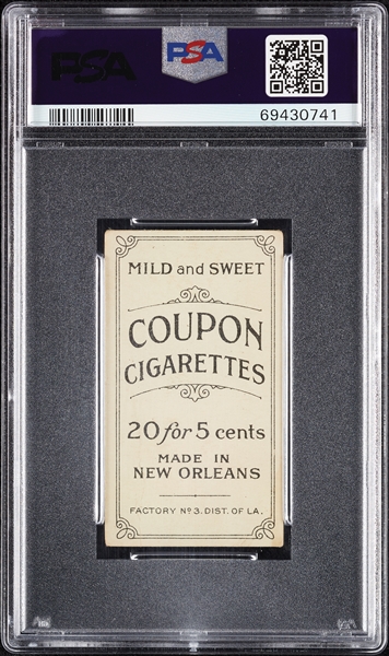 1914 T213 Coupon Cigarettes (Type 2) Rebel Oakes PSA 2.5