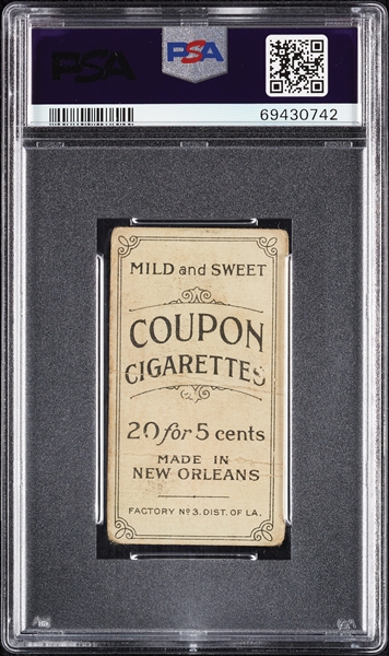 1914 T213 Coupon Cigarettes (Type 2) Rebel Oakes PSA 1
