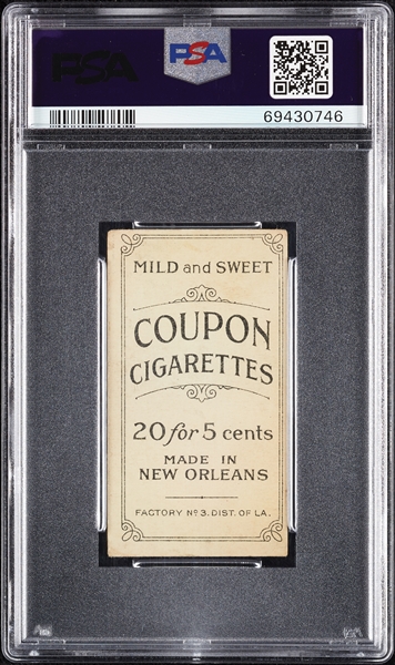 1914 T213 Coupon Cigarettes (Type 2) Rube Oldring Philadelphia Amer. PSA 3