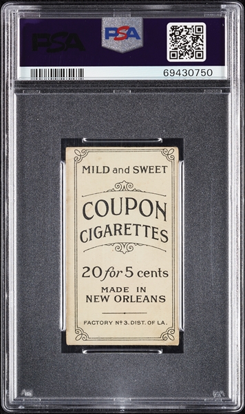 1914 T213 Coupon Cigarettes (Type 2) Dode Paskert Philadelphia Nat. PSA 2