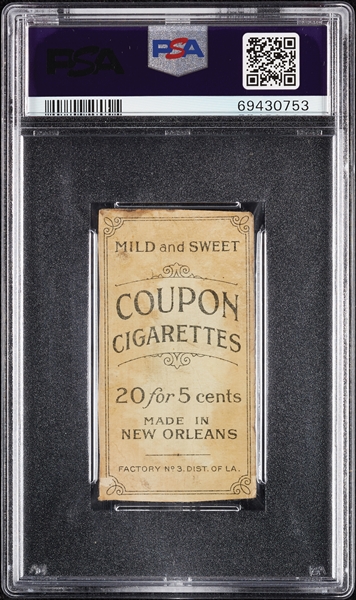 1914 T213 Coupon Cigarettes (Type 2) Jack Quinn Baltimore PSA Authentic
