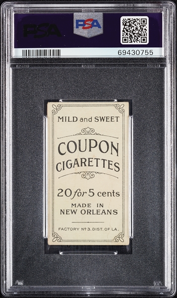 1914 T213 Coupon Cigarettes (Type 2) Jack Quinn Baltimore PSA 1