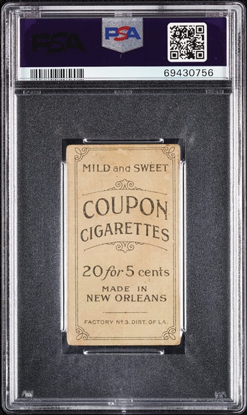 1914 T213 Coupon Cigarettes (Type 2) Jack Quinn Vernon PSA 1