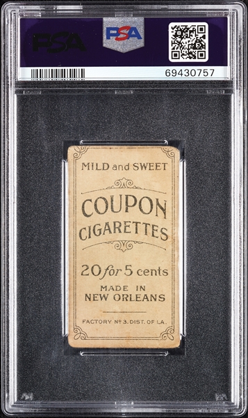 1914 T213 Coupon Cigarettes (Type 2) Ed Reulbach Pittsburgh PSA 1