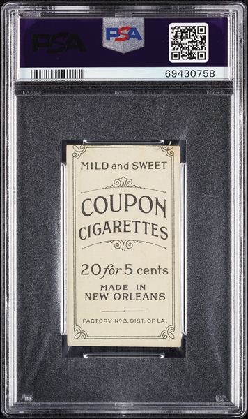 1914 T213 Coupon Cigarettes (Type 2) Nap Rucker Brooklyn Nat. PSA 1
