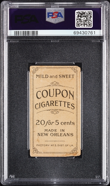 1914 T213 Coupon Cigarettes (Type 2) Dick Rudolph PSA Authentic