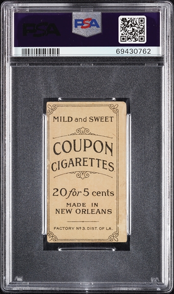 1914 T213 Coupon Cigarettes (Type 2) Germany Schaefer New York PSA 1 (MC)