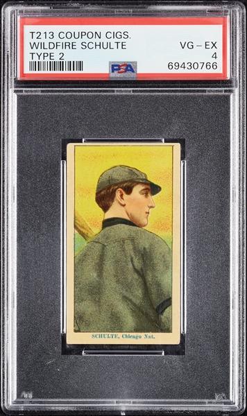 1914 T213 Coupon Cigarettes (Type 2) Wildfire Schulte PSA 4
