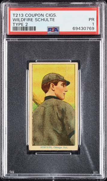 1914 T213 Coupon Cigarettes (Type 2) Wildfire Schulte PSA 1