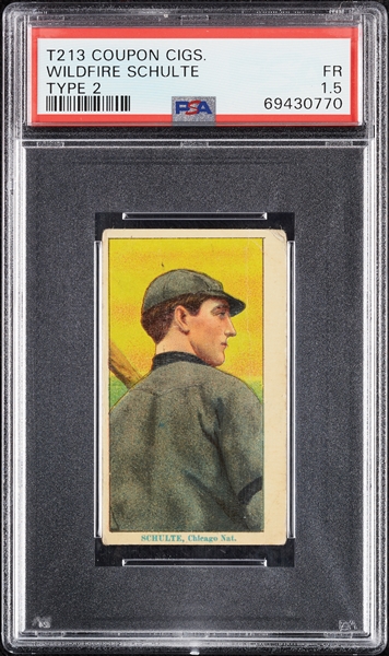 1914 T213 Coupon Cigarettes (Type 2) Wildfire Schulte PSA 1.5