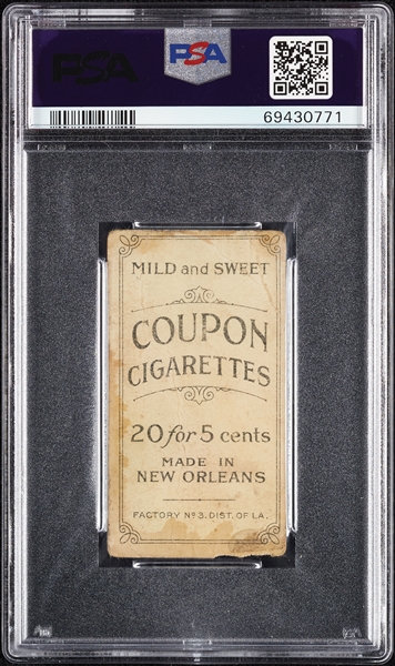 1914 T213 Coupon Cigarettes (Type 2) Frank Smith PSA Authentic
