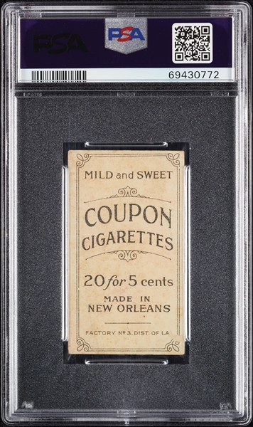 1914 T213 Coupon Cigarettes (Type 2) Frank Smith PSA 1