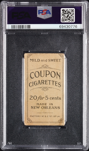 1914 T213 Coupon Cigarettes (Type 2) Gabby Street Catching PSA 1
