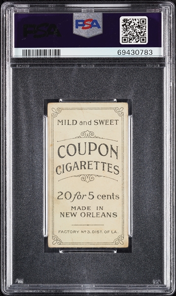 1914 T213 Coupon Cigarettes (Type 2) Jeff Sweeney New York PSA 2