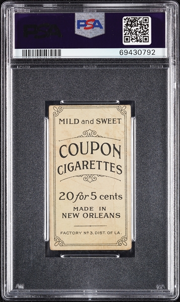 1914 T213 Coupon Cigarettes (Type 2) Ira Thomas Philadelphia, Amer. PSA Authentic