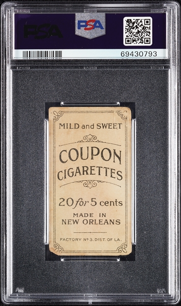 1914 T213 Coupon Cigarettes (Type 2) Ira Thomas Philadelphia, Amer. PSA 1