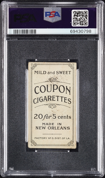 1914 T213 Coupon Cigarettes (Type 2) Heinie Wagner PSA 2