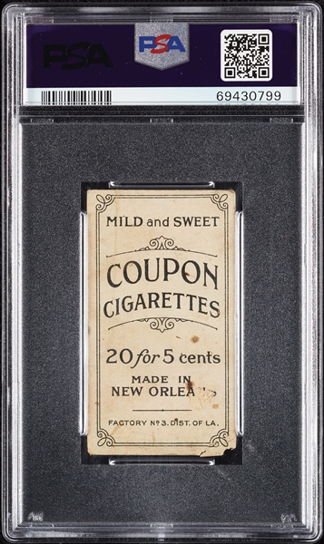 1914 T213 Coupon Cigarettes (Type 2) Heinie Wagner PSA 1
