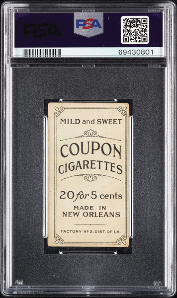 1914 T213 Coupon Cigarettes (Type 2) Jack Warhop New York PSA 2.5