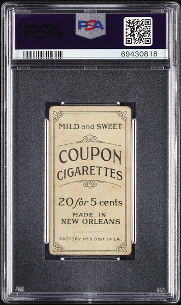 1914 T213 Coupon Cigarettes (Type 2) Owen Wilson PSA 1