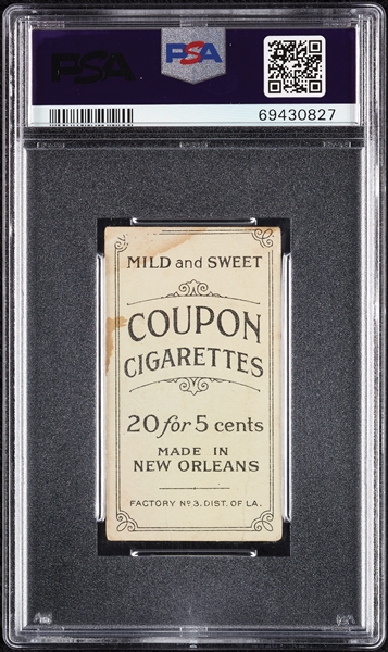 1914 T213 Coupon Cigarettes (Type 2) Heinie Zimmerman PSA 1