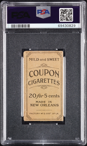 1914 T213 Coupon Cigarettes (Type 2) Heinie Zimmerman PSA 1 (MC)