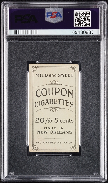 1914 T213 Coupon Cigarettes (Type 2) George Stovall PSA 2