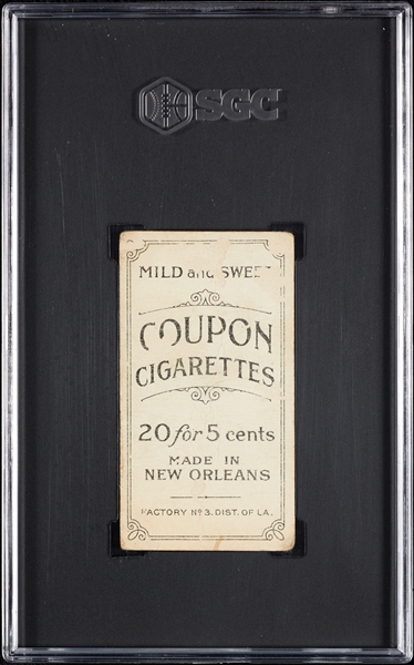 1914 T213 Coupon Cigarettes (Type 2) Ed Willett St. Louis SGC 1