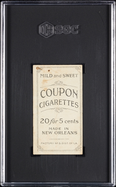 1914 T213 Coupon Cigarettes (Type 2) Kid Elberfeld Brooklyn SGC 1