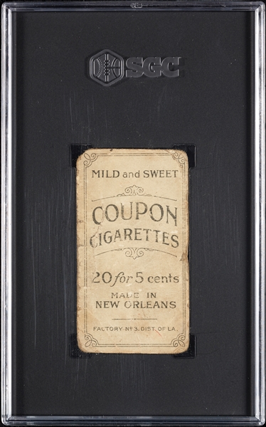 1914 T213 Coupon Cigarettes (Type 2) Larry Doyle Batting SGC 1
