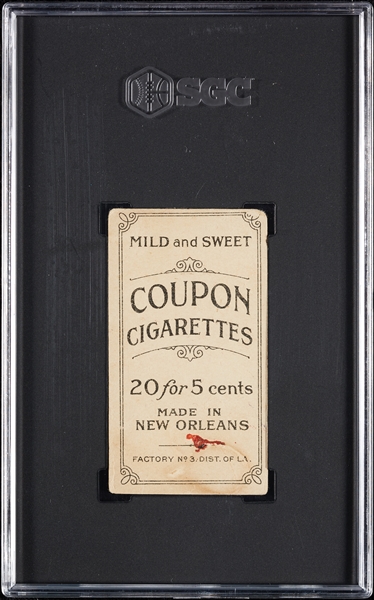 1914 T213 Coupon Cigarettes (Type 2) Heinie Zimmerman SGC 1