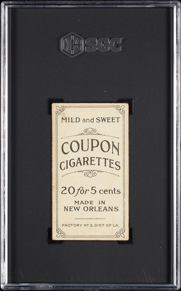 1914 T213 Coupon Cigarettes (Type 2) Wildfire Schulte SGC 2.5