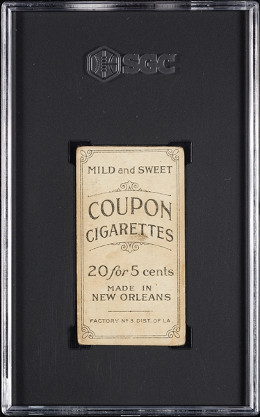 1914 T213 Coupon Cigarettes (Type 2) George McQuillan Pittsburgh Nat. SGC 2