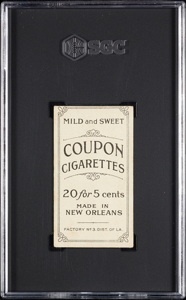 1914 T213 Coupon Cigarettes (Type 2) George McQuillan Pittsburgh Nat. SGC 2.5