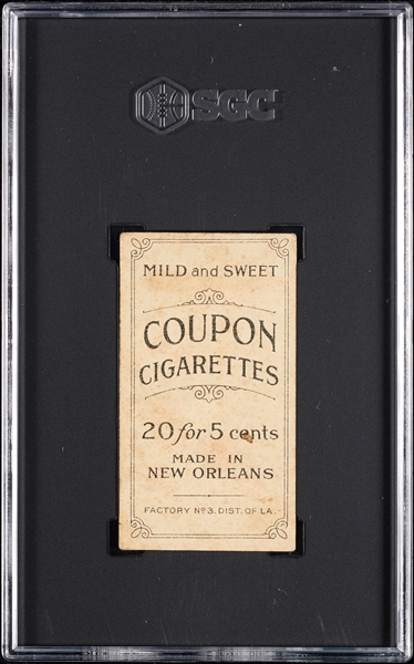1914 T213 Coupon Cigarettes (Type 2) Ed Summers SGC 2.5